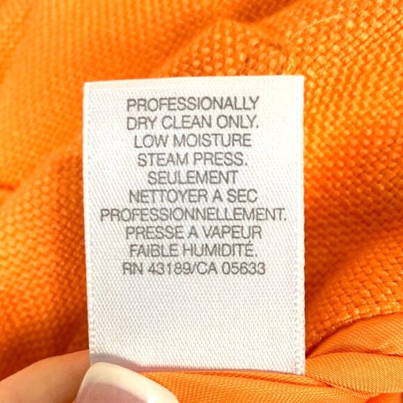 Vintage Y2K Peach Woven Skirt Suit By Susan Bristol Size 10 Blazer 14 Skirt 90s - Picture 8 of 15